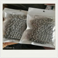 Stainless steel chainmail dish scrubber